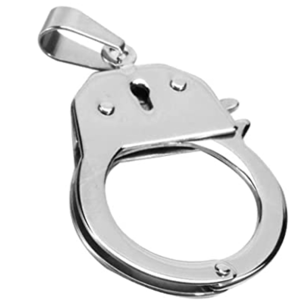 Working Handcuff Necklace Pendant